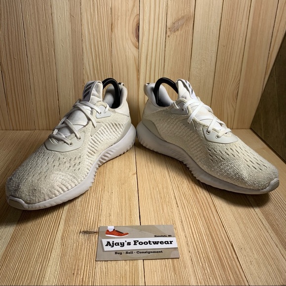 Adidas Alphabounce EM AH2646 White Athletic Shoes - Picture 3 of 11